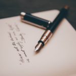 List pisany piórem