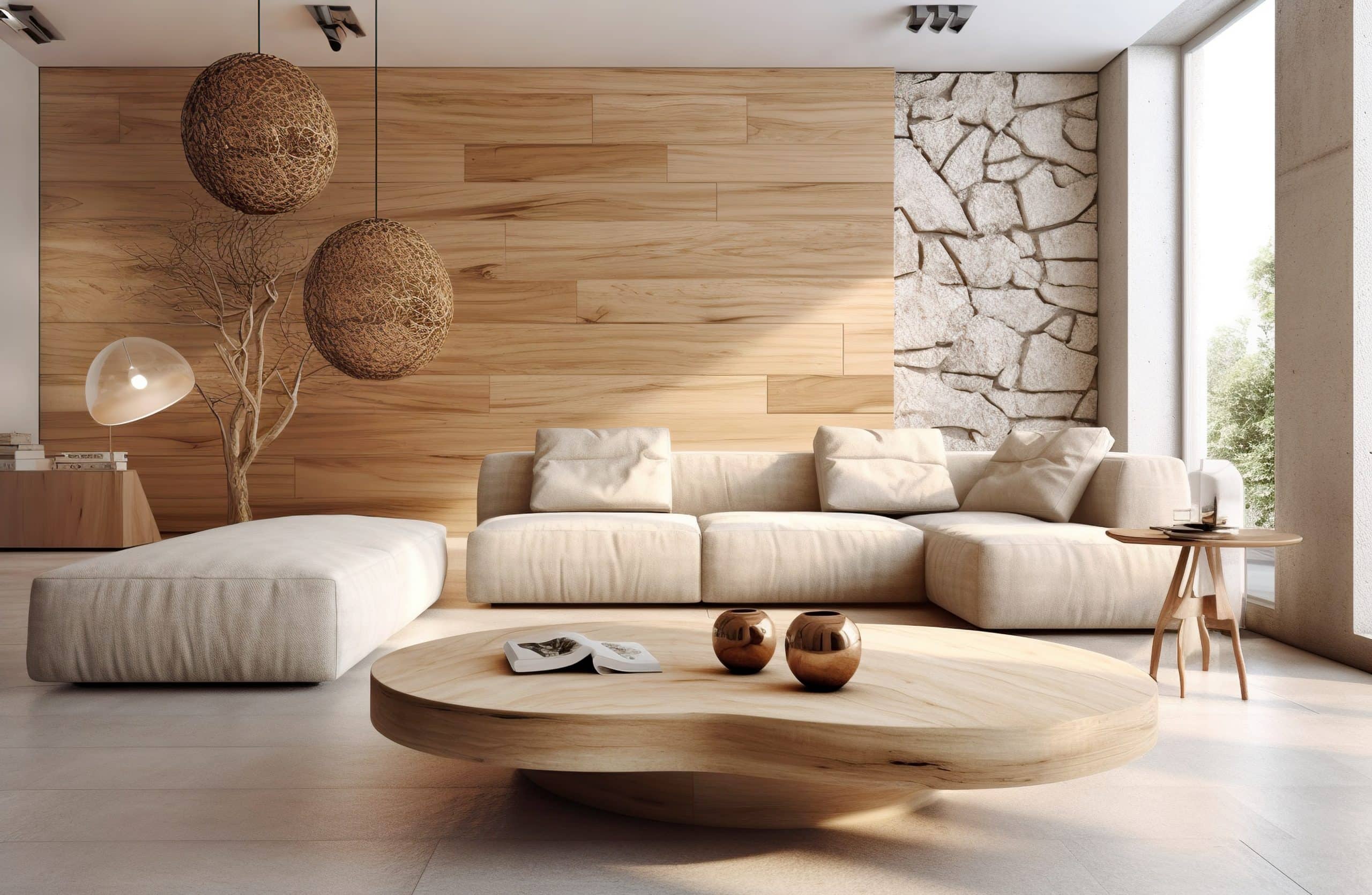 Drewniana ściana w salonie i sypialni: Jak odmienić wnętrze Twojego domu?